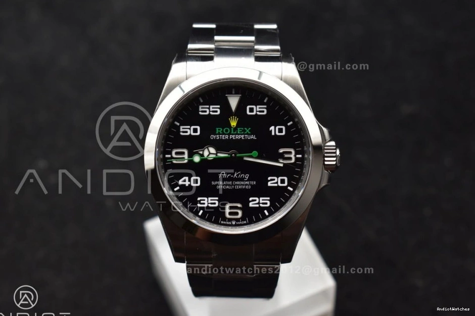 126900 Edition SmoothTexture Bracelet Dial Air-King SS Best 904L Black 509 VS on VSF 1:1 Steel 0127